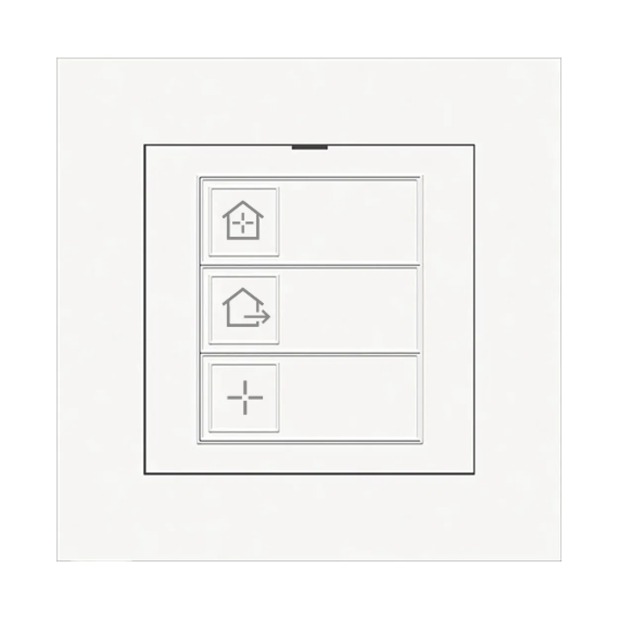 Abra modepanel bryterpanel matt renhvit