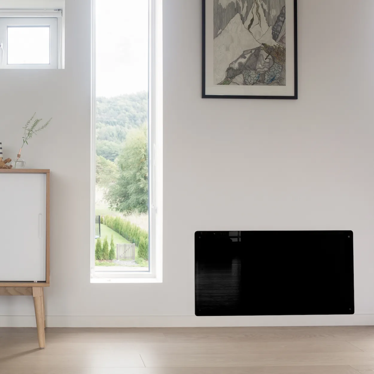 Beha smartovn m/glassfront sort pgv 10 wifi 1000w
