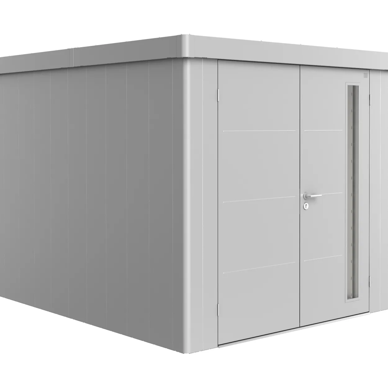 Biohort redskapsbod neo 3b dobbeldør sølv metallic