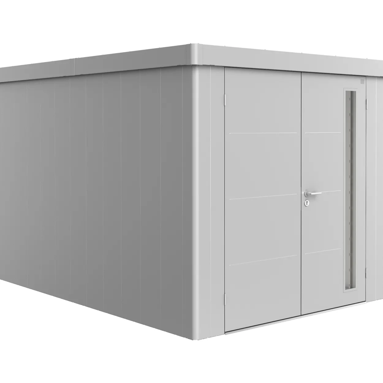 Biohort redskapsbod neo 4b dobbeldør sølv metallic