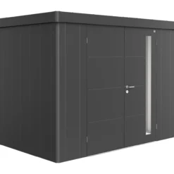 Biohort redskapsbod neo 1c dobbeldøre, mørk grå metallic