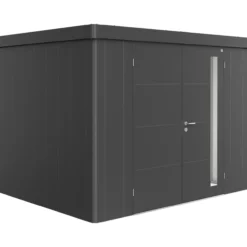 Biohort redskapsbod neo 2c dobbeldøre, mørk grå metallic