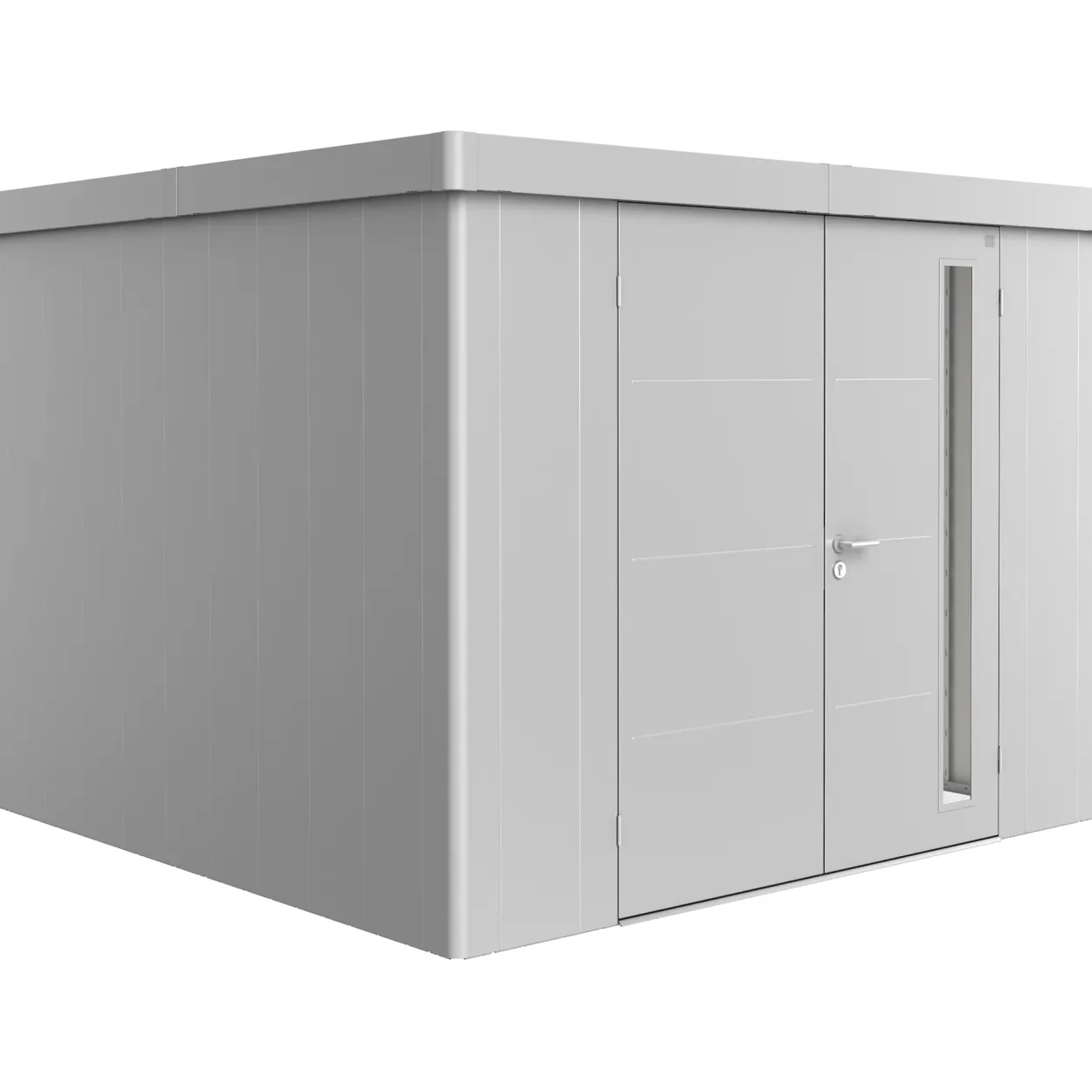 Biohort redskapsbod neo 3c dobbeldør sølv metallic