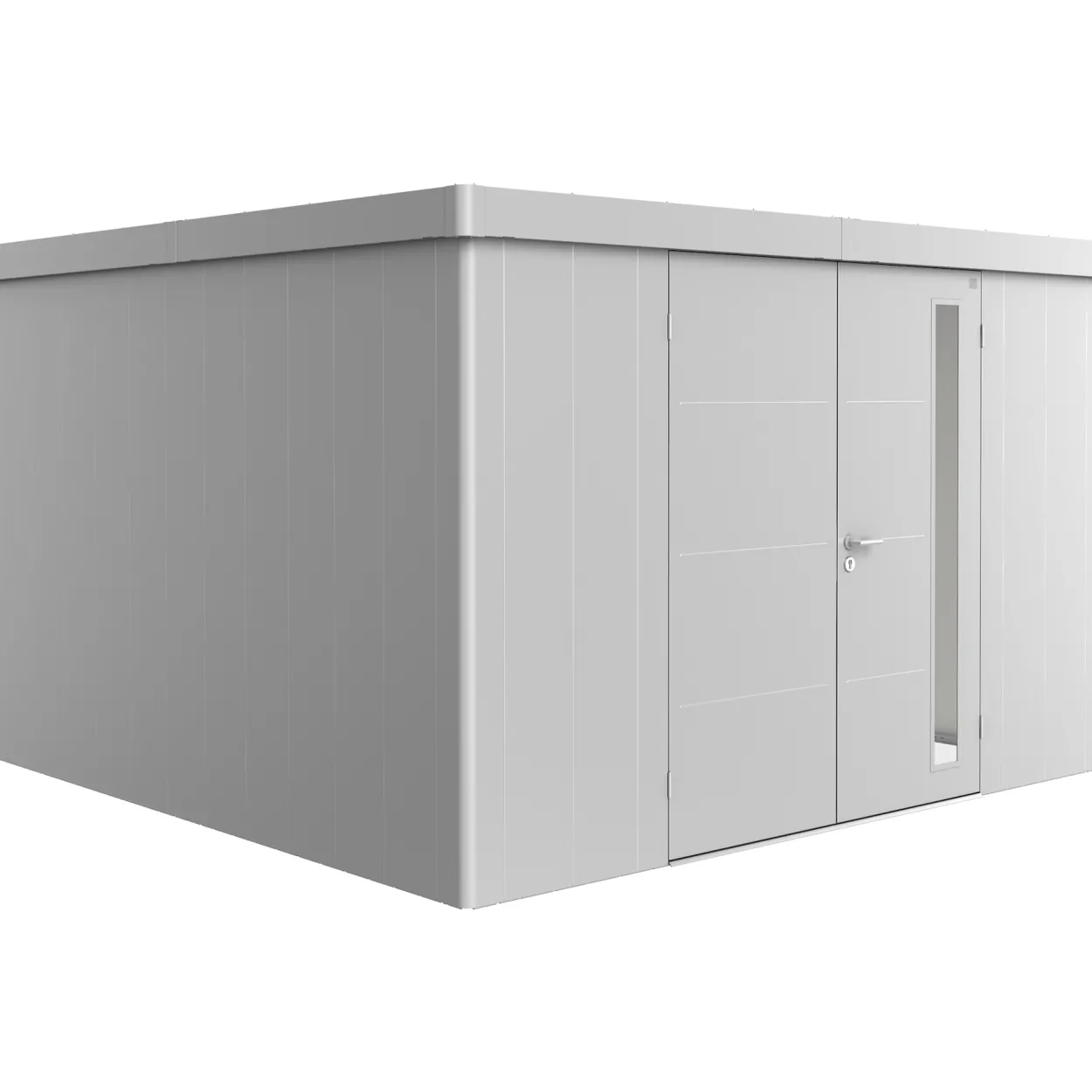 Biohort redskapsbod neo 4d dobbeldør sølv metallic