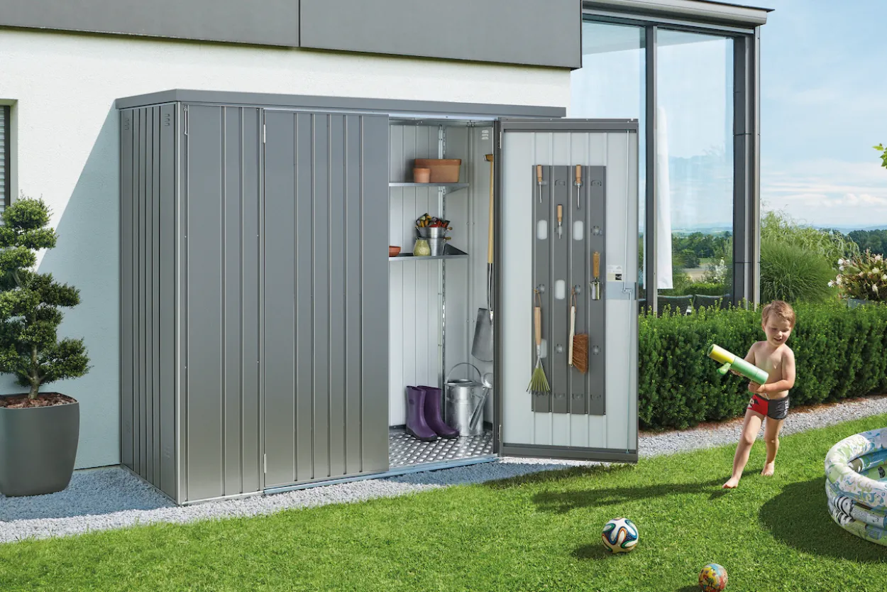 Biohort redskapsbod str 230 kvartsgrå metallic
