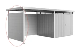 Biohort sidevegg for highline h3 sølv