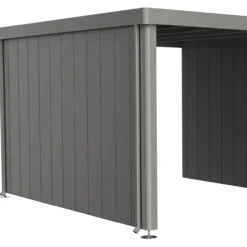 Biohort sidevegg for sidetak for redskapsbod neo 4a/4b/4c/4d kvartsgrå metallic