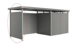 Biohort sidevegg highline h2 kvartsgrå