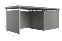 Biohort sidevegg highline h3 kvartsgrå