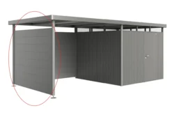 Biohort sidevegg highline h4 kvartsgrå
