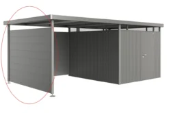 Biohort sidevegg highline h5 kvartsgrå