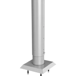 Biohort stolpe for levegg for forankring 180 cm høydejusterbar sølv metallic