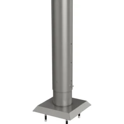 Biohort stolpe for levegg for forankring 135 cm høydejusterbar kvartsgrå metallic