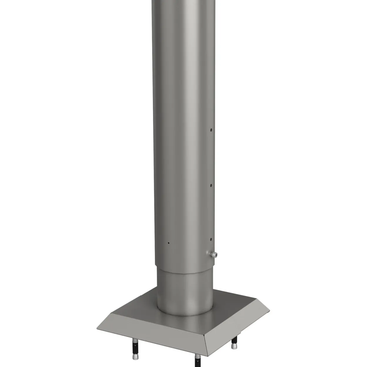 Biohort stolpe for levegg for forankring 135 cm høydejusterbar kvartsgrå metallic