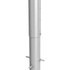 Biohort stolpe for levegg for innfelling i betongg 135 cm høydejusterbar sølv metallic