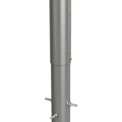 Biohort stolpe for levegg for innfelling i betongg 135 cm høydejusterbar kvartsgrå metallic