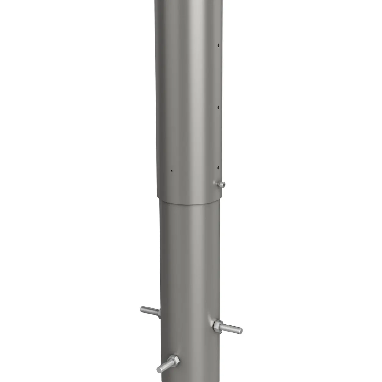 Biohort stolpe for levegg for innfelling i betongg 135 cm høydejusterbar kvartsgrå metallic