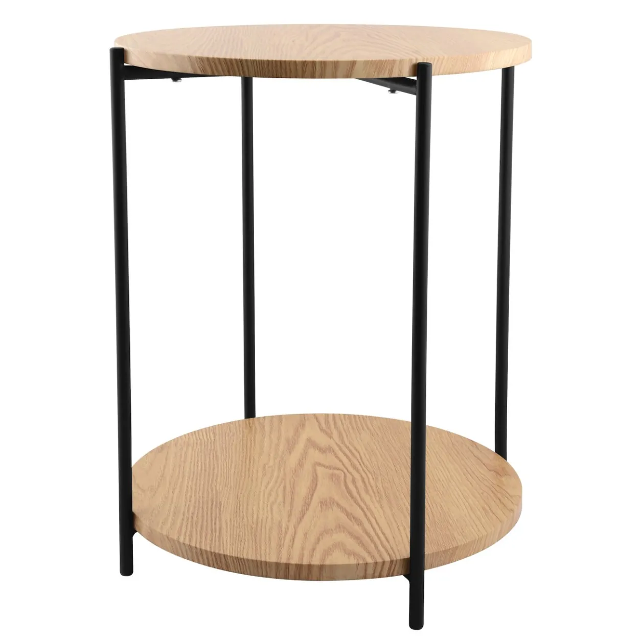 Day sidebord ø40 h50cm tre/sort
