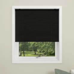 Debel plisségardin touch lysreduserende 80% sort 80x160