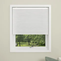 Debel plissé touch lysdempende 100x160, hvit