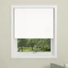 Debel rullegardin uni-bo lystett hvit 80x175