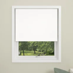Debel rullegardin uni-bo lystett hvit 100x175