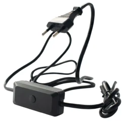 Egant ledningsdimmer led 3-60w sort m/ledning og plugg