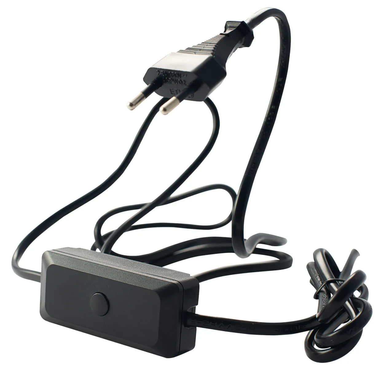 Egant ledningsdimmer led 3-60w sort m/ledning og plugg
