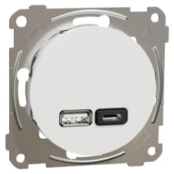 Elko one usb pd a+c lader renhvit