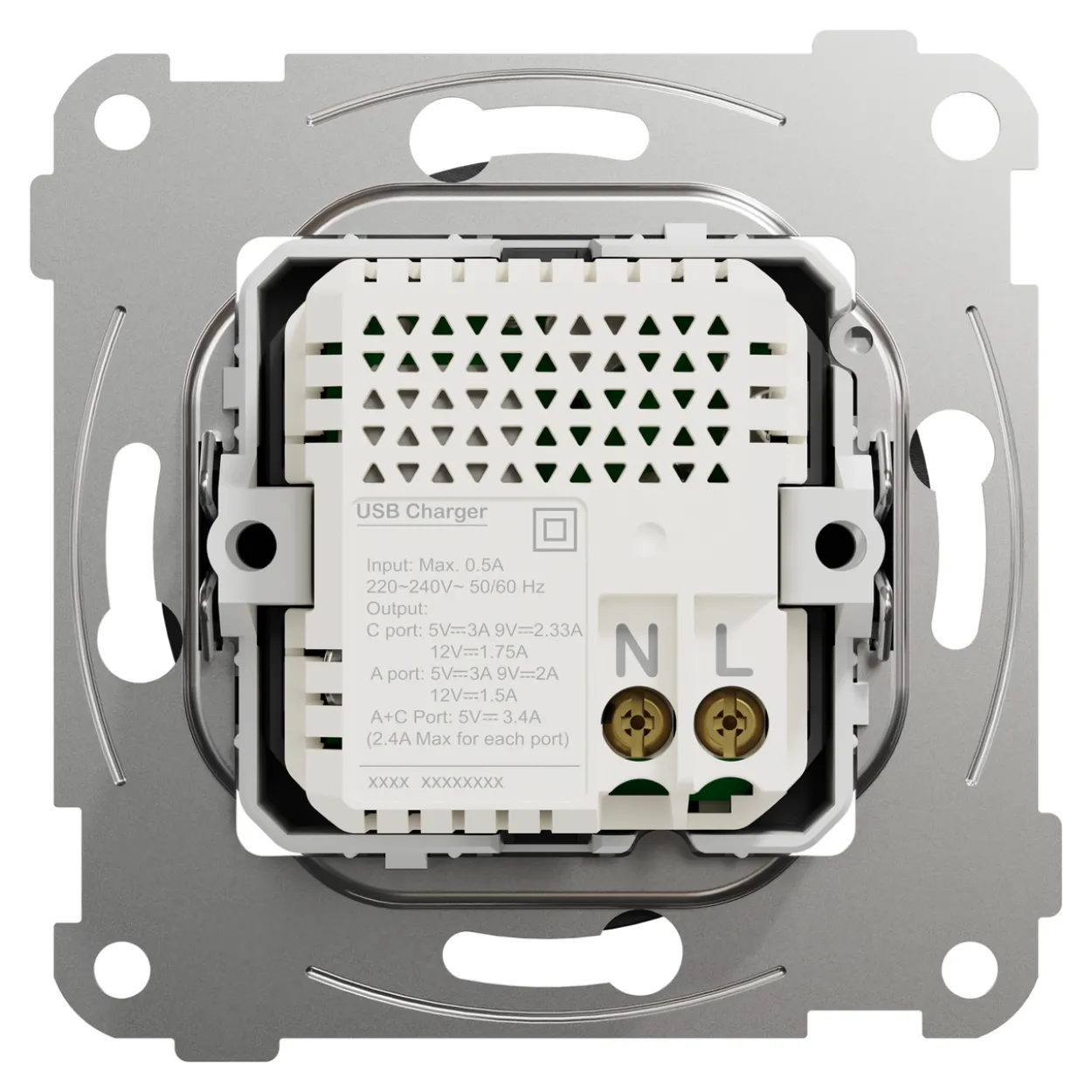 Elko one usb pd a+c lader sort