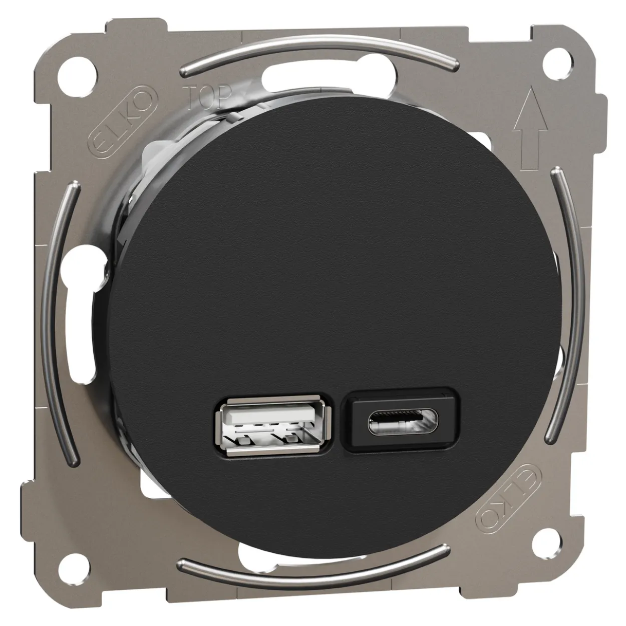 Elko one usb pd a+c lader sort