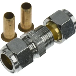 Fix-pro skjøteunion 12mm til pex-rør forkrommet