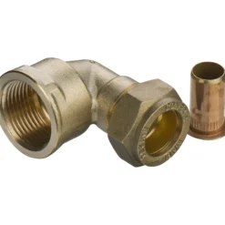 Fix-pro vinkel m/muffe 18mm x 3/4" til pex-rør