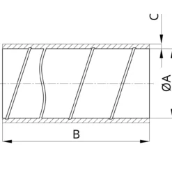 Flexit isolert spirorør 100 cm t19 ø125