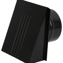 Flexit ventilatorventil m/spjeld sort ø125