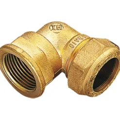 Fonta vinkel m/muffe 18mm x 3/4" cu