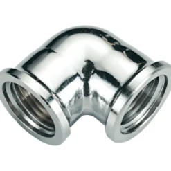 Fonta vinkel muffe/muffe 3/4" forkrommet