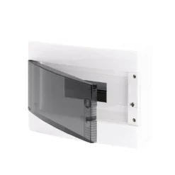 Gewiss sikringsskap 8 moduler ip40 plast hvit med jordskinne
