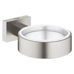 Grohe essentials cube holder for glass/såpeskål supersteel
