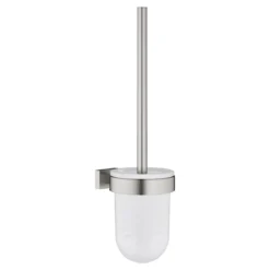 Grohe essentials cube toalettbørste til vegg supersteel