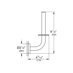 Grohe essentials reserverullholder børstet cool sunrise