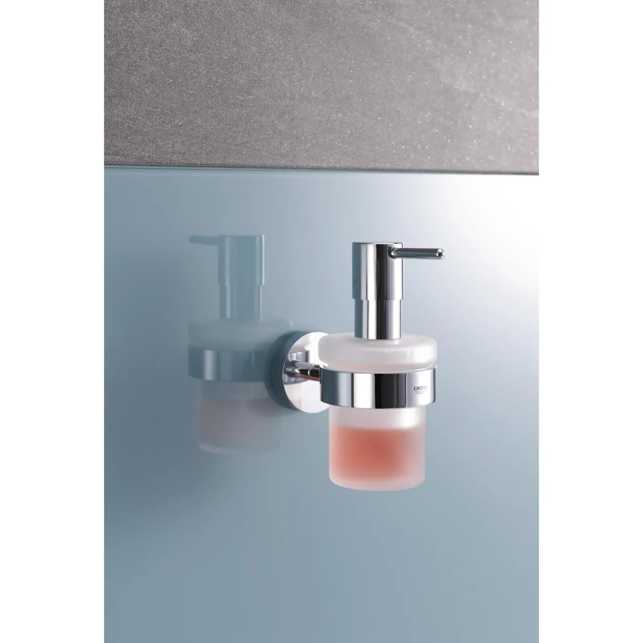 Grohe essentials såpedispenser m/holder