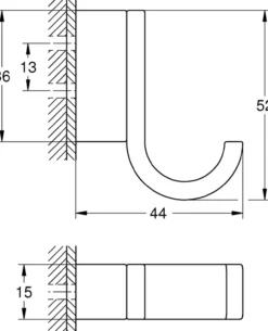 Grohe selection håndklekrok supersteel