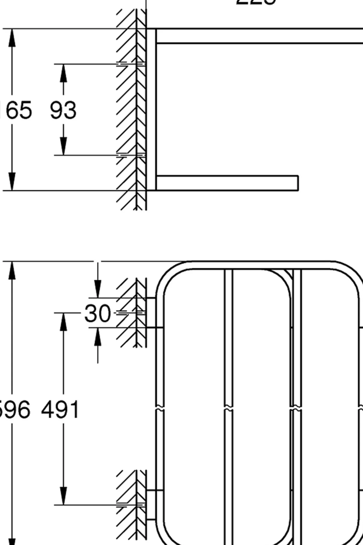 Grohe selection multi håndkleholder 600 cool sunrise