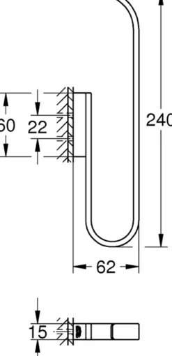 Grohe selection reserverullholder supersteel