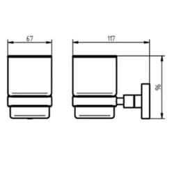 Haceka tannglassholder enkel kosmos tec