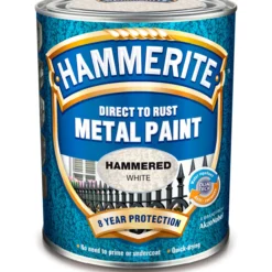 Hammerite hammer effect hvit 0.75l