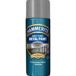 Hammerite hammer effect sølvgrå 0.4l