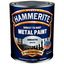 Hammerite smooth finish hvit 0.25l