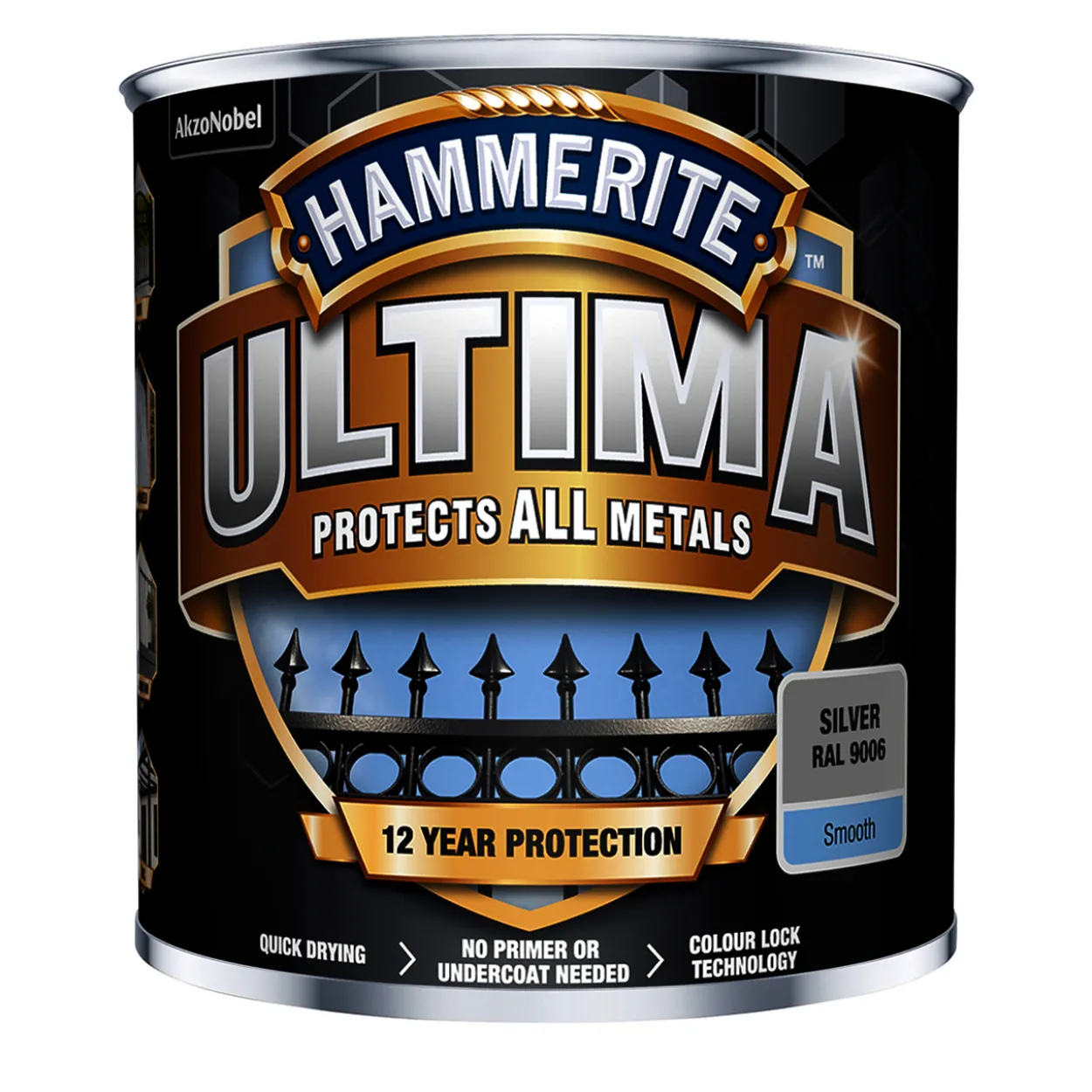 Hammerite ultima smooth silver 0,255l